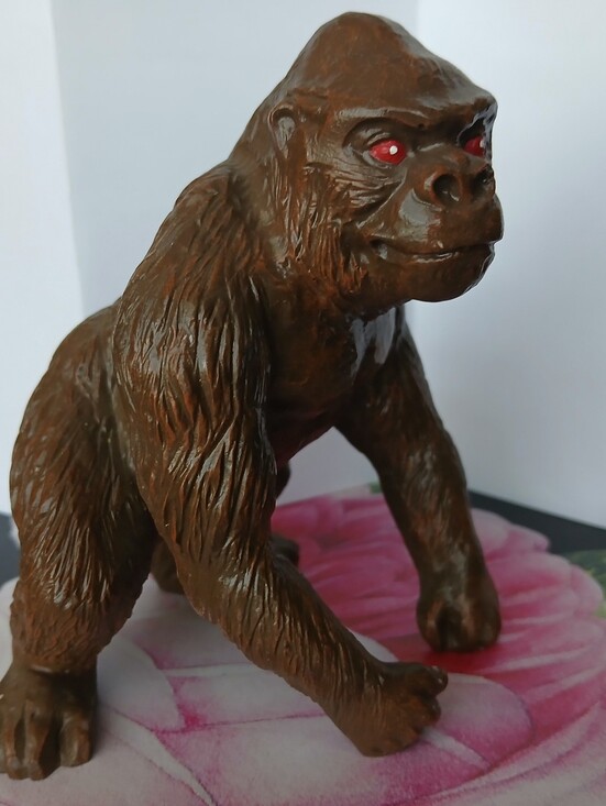 Other - Vintage Ape Figure With Red Eyes- Dated - 4.5"